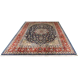 morgenland Orientteppich »Perser - Classic - 302 x 214 cm - dunkelblau«, rechteckig, 10 mm Höhe, Wohnzimmer, Handgeknüpft, Einzelstück mit Zertifikat, blau