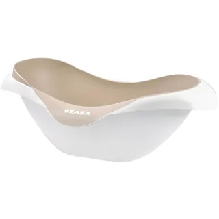 BÉABA, Babywanne, rutschfest und bequem, Made in France, weiches und sanftes Material, multifunktional, ergonomisch, Ablaufstöpsel, Camélé'O, Tonerde