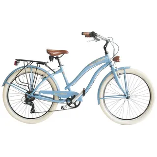 Via Veneto Sun On The Beach Lady 26 ́ ́ Shimano Tx30 Fahrrad - Light Blue - 43