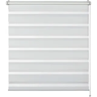 Schöner Wohnen Doppelrollo Tilda 100 x 150 cm transparent/weiß
