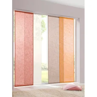 Heine home Schiebegardine Klettschiene 1, orange