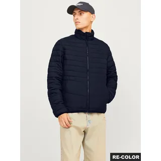 Steppjacke JACK & JONES "JJESTATE PACKABLE PUFFER COLLAR NOOS", Herren, Gr. XS, blau (sky captain), Web, Obermaterial: 100% Polyester, unifarben, normal, elastischer Bund, Jacken Steppjacke