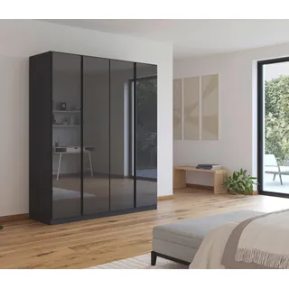 Rauch Drehtürenschrank ¦ grau ¦ Maße (cm): B: 181 H: 210 T: 54