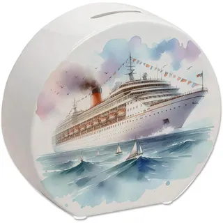 speecheese Spardose Kreuzer für die nächste Kreuzfahrt hohe See Ozean | Ideale Reisen Kreuzfahrtschiff Abenteuer auf dem Wasser