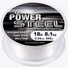 ULTIMA Power Steel Hi Tech Monofil, Klaar, 0.34mm-18.0lb/8.1kg