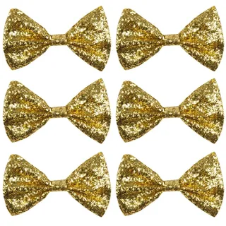 Boland - Glitzer Fliege, Größe ca. 13 cm, Gummiband, schmale Ausführung, Karneval, Mottoparty