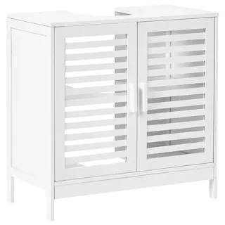 Beliani Waschbeckenunterschrank 60 x 60 x 30 cm Weiß