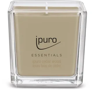 ipuro Cedar Wood Duftkerze 125 g beige