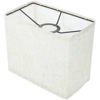 Lurrose Lampenschirm Moderner Lampenschirm Aus Leinen Rechteckiger Mittelgroßer Für Tisch-Nachttischlampe Und Stehleuchte