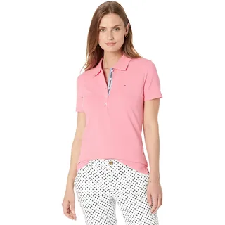 Tommy Hilfiger Klassisches Damen-Poloshirt (Standard- und Übergröße), Bubblegum, Klein