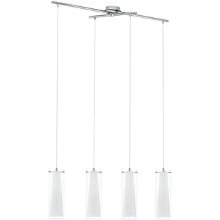 EGLO Pinto 4-flg. 36 cm zylinderförmig Chrom/Glas