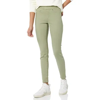 Amazon Essentials Damen Stretch-Schlupf-Jeggings mit mittlerer Leibhöhe - Auslaufmodell, Helles Salbeigrün, 40