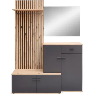 Bega Consult Fynn Kompaktgarderobe 148x199x38 grau