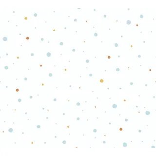 ascreation Vliestapete Tapete mit Punkten Kinderzimmertapete weiß Bunt FSC®