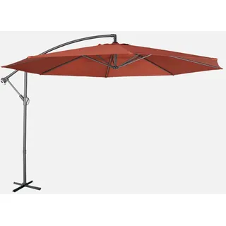 sweeek - Runder Ampelschirm Ø350cm - Terrakotta - Orange