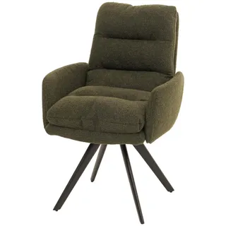 MCW Esszimmerstuhl Grün , Textil , 62x92x68 cm , Esszimmer, Stühle