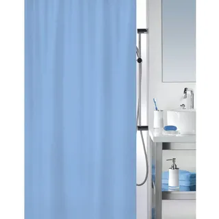 MSV Duschvorhang 180 x 200 cm hellblau