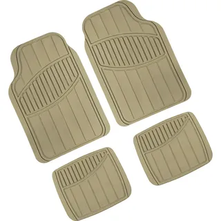 Kyoto PVC Beige Teppichset aus 4 Stücken Maße 46x67 cm + 40x33 cm