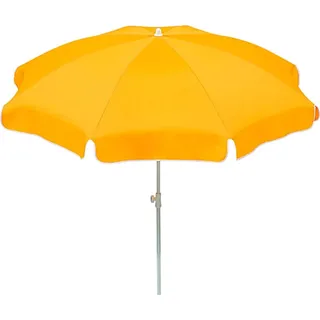 Schneider Balkonschirme Ibiza Ø 200 cm Goldgelb mit Push-Up Mechanik