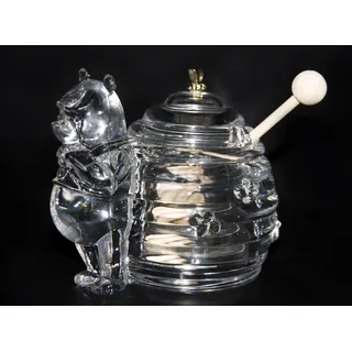 Honigdose Winnie Puuh Bohemia Kristallglas Honigglas Bleikristall