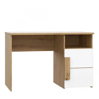 Furniture24 Schreibtisch ARKINA LBLT21, Computertisch, Jugendschreibtischtisch, Arbeitstisch, Kinderschreibtisch mit Tür Artisan Eiche/Weiß - Braun