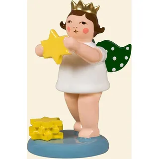 Sternfängerengel ohne Krone 6,5cm NEU Holzengel Weihnachtsengel Lichterengel