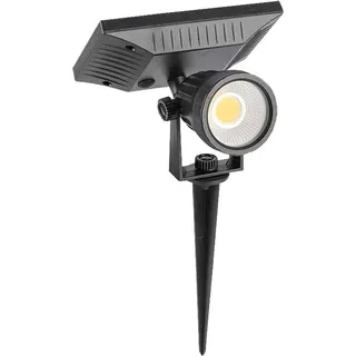 V-Tac Solarleuchte Metall 28,0 cm inkl. Dämmerungssensor schwarz