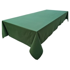 Hochwertige Tischdecke Tischwäsche aus 100% Baumwolle Kollektion Konzept, Farbe & Größe wählbar (Tischdecke - 150x260cm, Olivgrün)