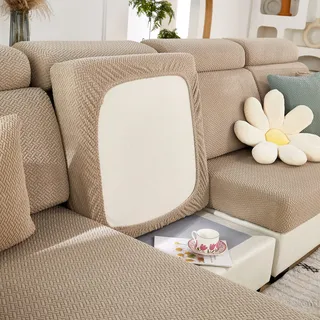 TOPCHANCES Sofa Sitzkissenbezüge - Soft Stretch Cover für Sitzkissen, L-Form Couchbezüge, Slipcover