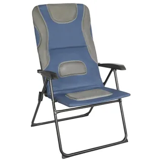 Homecall Gartenstuhl Hochlehner Campingstuhl Klappstühle Gepolstert Faltstuhl Balkonstuhl mit 5-Fach Verstellbare lehne, für Camp Garten Balkon, Belastbar 150KG (1 Stuhl)