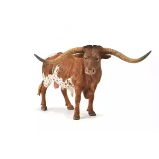 Collecta Texas Longhorn Bull handbemalte Figur - Braun