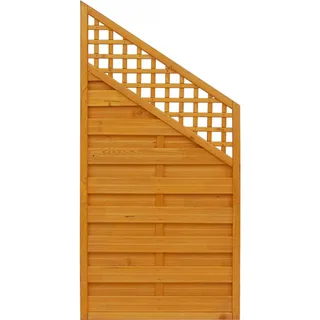 Sichtschutzzaun Element Bordeaux Pinienfarben 180x120 cm x 90 cm