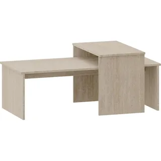 [en.casa] Satztisch 2er Set Sotapim Travertin