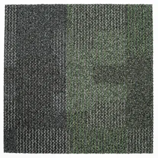 Teppichfliese Essential 41 , Grau, Grün , Textil , quadratisch , 50x50 cm , Blauer Engel , für Fußbodenheizung geeignet, rutschfest, stuhlrollengeeignet , Teppiche und Böden, Bodenbeläge, Teppichfliesen