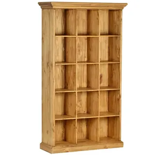 Mexico Bücherregal - 15 Fächer Massivholz Pinie  Mexiko Möbel Mexikanisch