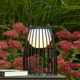 LUCIDE LED Akku Tischlampe Schwarz