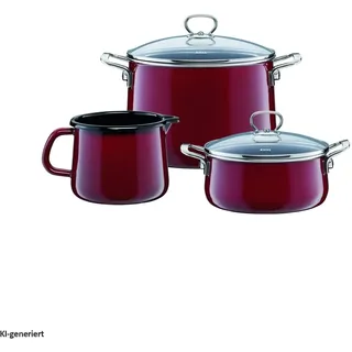 RIESS Topf-Set 3-tlg. Kochtopf + Fleischtopf + Kasserolle