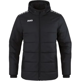 Jako Herren Coachjacke Team mit Kapuze, Schwarz, 4XL