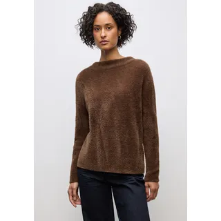 STREET ONE Damen, 3015603 Federgarn Pullover, hazelnut Brown, 38