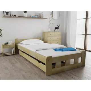 Hochbett Naomi 120 x 200 cm, Kiefer Matratze: Matratze Coco Maxi 20 cm, Lattenrost: Mit Lamellenrost