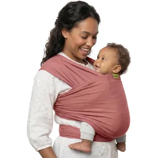 Boba Tragetuch Baby, Elastische Baumwolle, Neugeborene, Altrosa