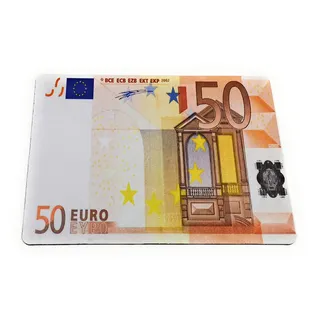 J&J Großes Mauspad für PC Mousepad Design 50 Euro Banknoten, 28 x 20 cm