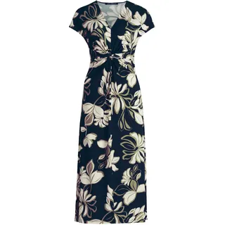 Betty Barclay Midikleid Raffung Blau/Grün 48