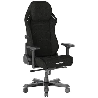 Dxracer Gamingstuhl , Schwarz , Metall, Textil , Drehkreuz , 70x133x70 cm , Wippfunktion, Wippmechanik mit Härtegradeinstellung, inklusive Armlehnen, ergonomische Rückenlehne , Büromöbel, Bürostühle, Gaming-Sessel