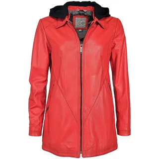 Lederjacke JCC "Lederjacke 3102220", Damen, Gr. 40, rot (lava rot), Obermaterial: 100% Lammnappaleder LANA., Jacken Lederjacke