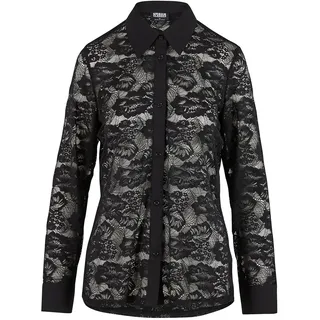 URBAN CLASSICS Lace Bluse Black S