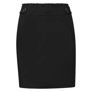 STREET ONE Minirock, mit Knopfdetails, schwarz
