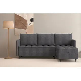 dorel home »LINDHUS, L-Form, verschiedene Stellvarianten, Modulsofa« Recamiere, Stauraum, Cord und Chenille-Bezug,