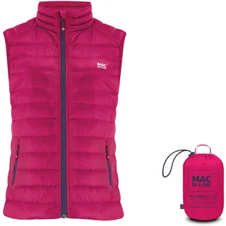 Mac in a Sac Damen Alpine Womens Down Gilet Daunenweste, Fuchsia, 12