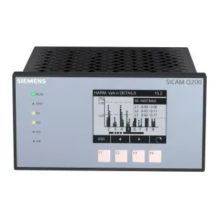 Siemens 7KG97110JJ000BB0 SICAM Q200, multifunktionaler Netzqualitätsschreiber, PQI-A, Abmessungen (B x H x T): 192 mm x 96 mm x 134, 6 mm